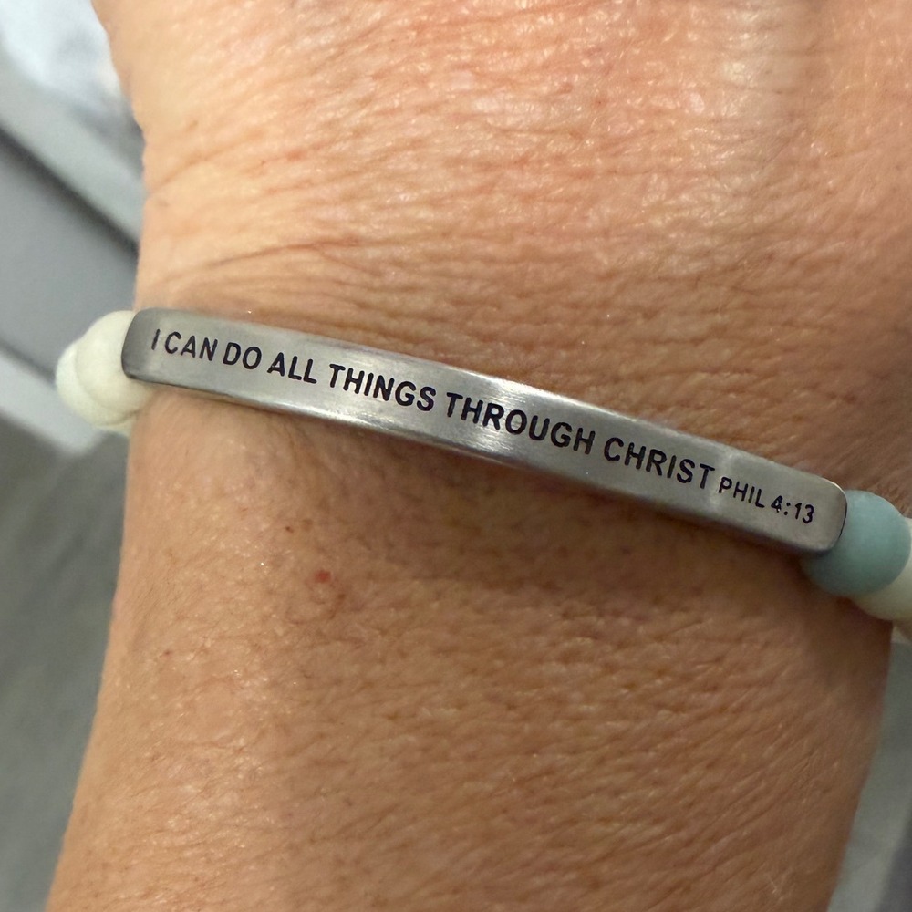 Inspire Me Bracelets Phil 4:14 I Can Do All Things Through Christ Beaded